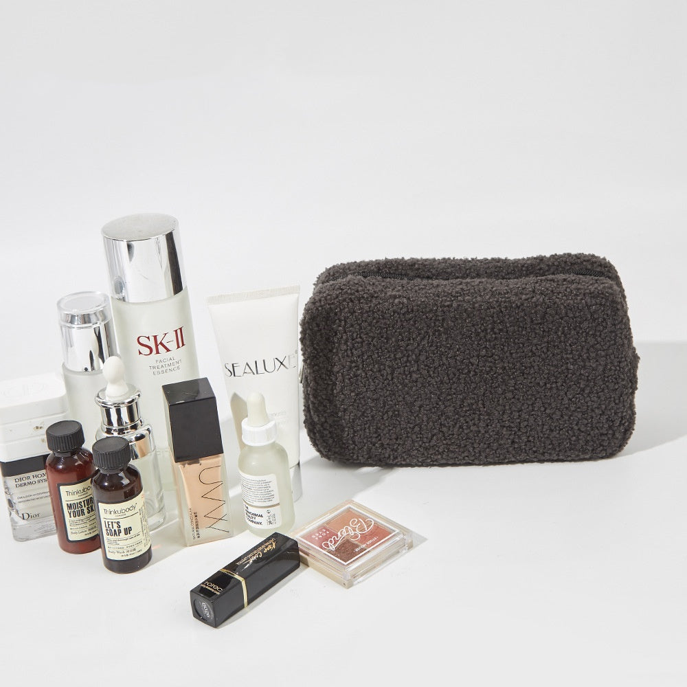 velvet skincare storages pouch
