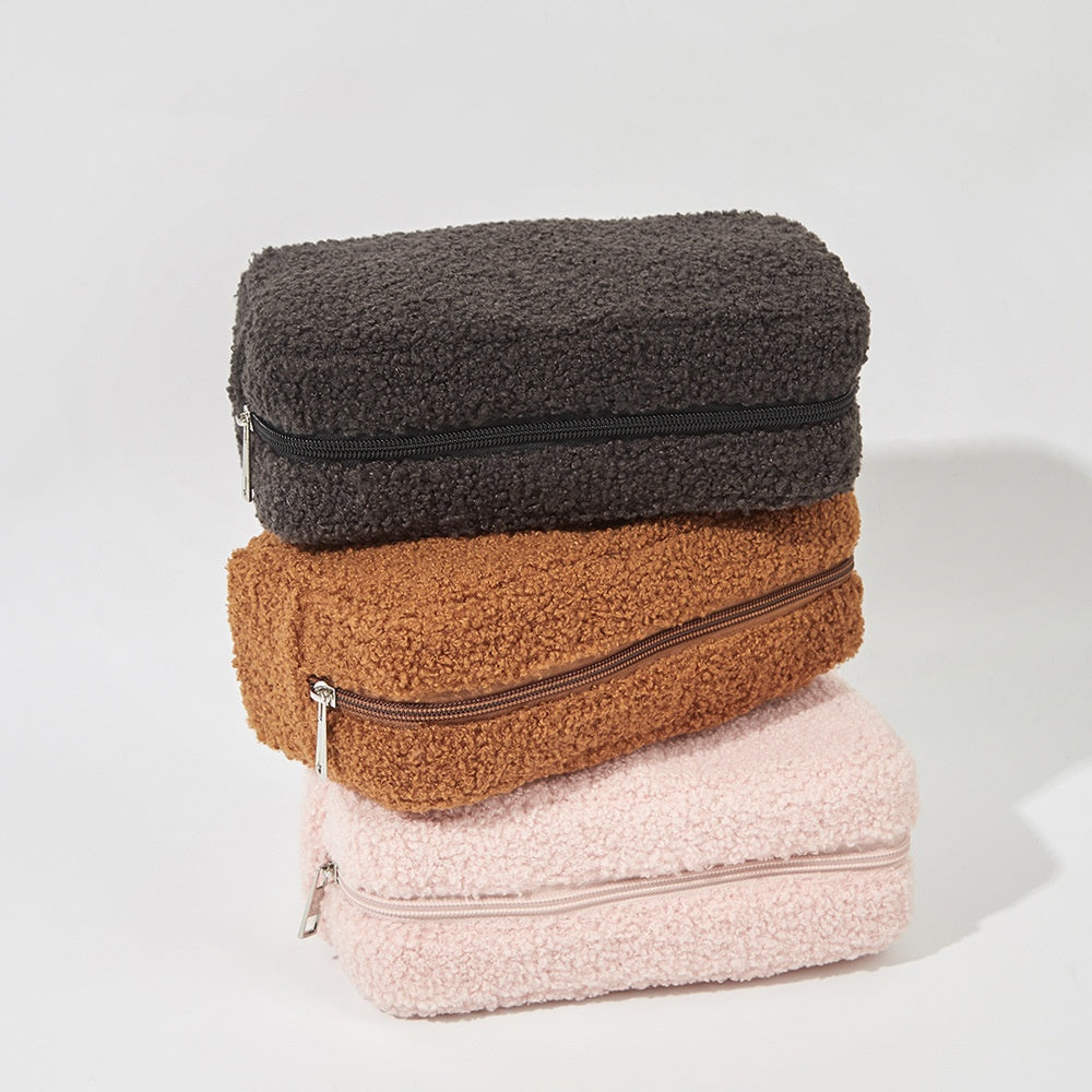 velvet skincare storages pouch