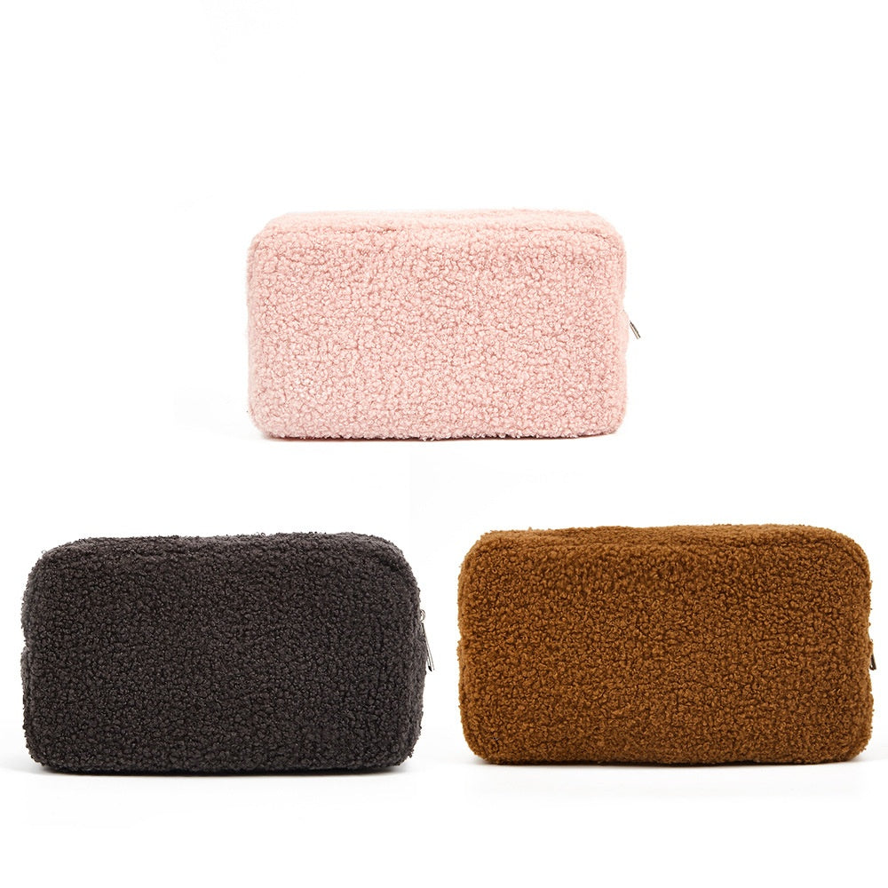 velvet skincare storages pouch