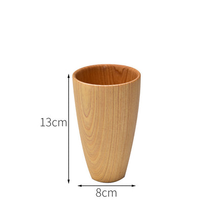 handcrafted wooden tea cup