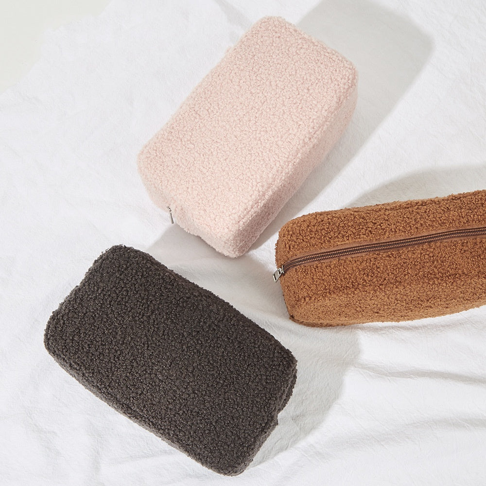 velvet skincare storages pouch