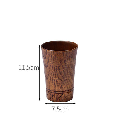 handcrafted wooden tea cup