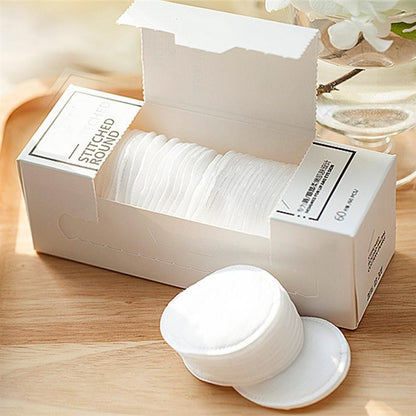 skincare cosmetic cotton pads.