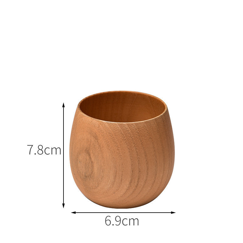 handcrafted wooden tea cup