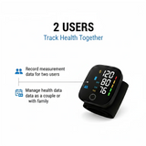 Digital wrist blood pressure monitor home health tracker