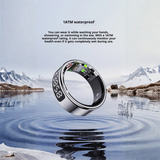 Smart ring with touch screen display wearable health tracker