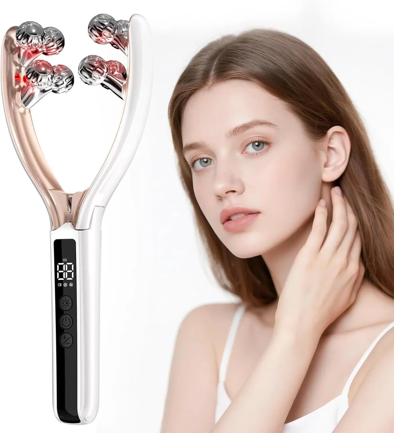 Sculptglow microcurrent face massager handheld facial beauty device