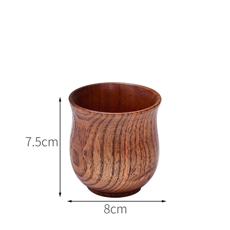 handcrafted wooden tea cup