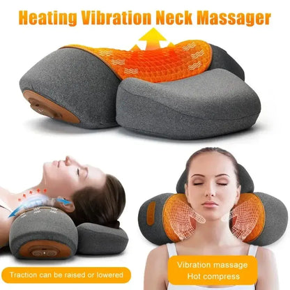 heated cervical massager device