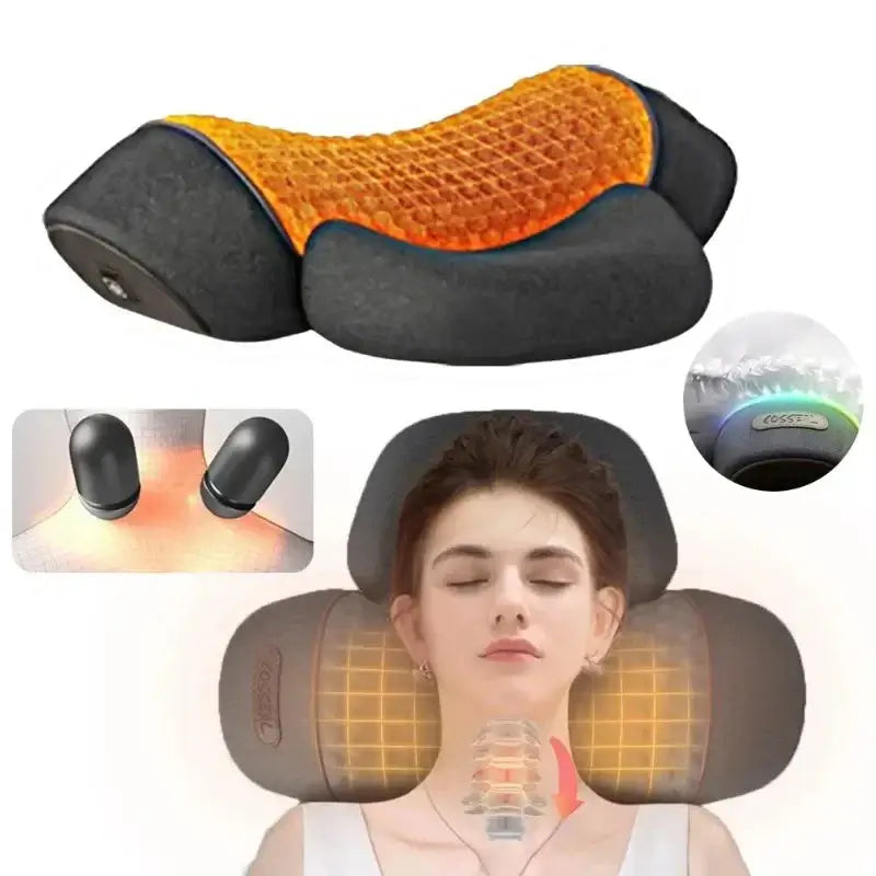 heated cervical massager device