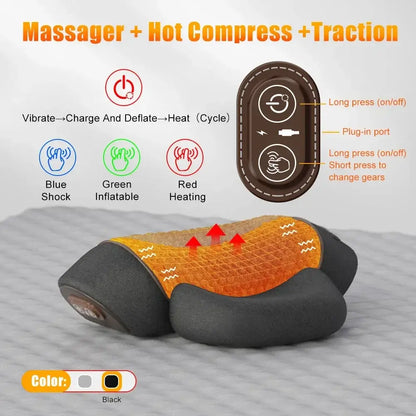 heated cervical massager device