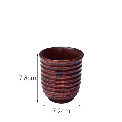 handcrafted wooden tea cup