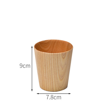 handcrafted wooden tea cup