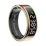 Smart ring with touch screen display wearable health tracker